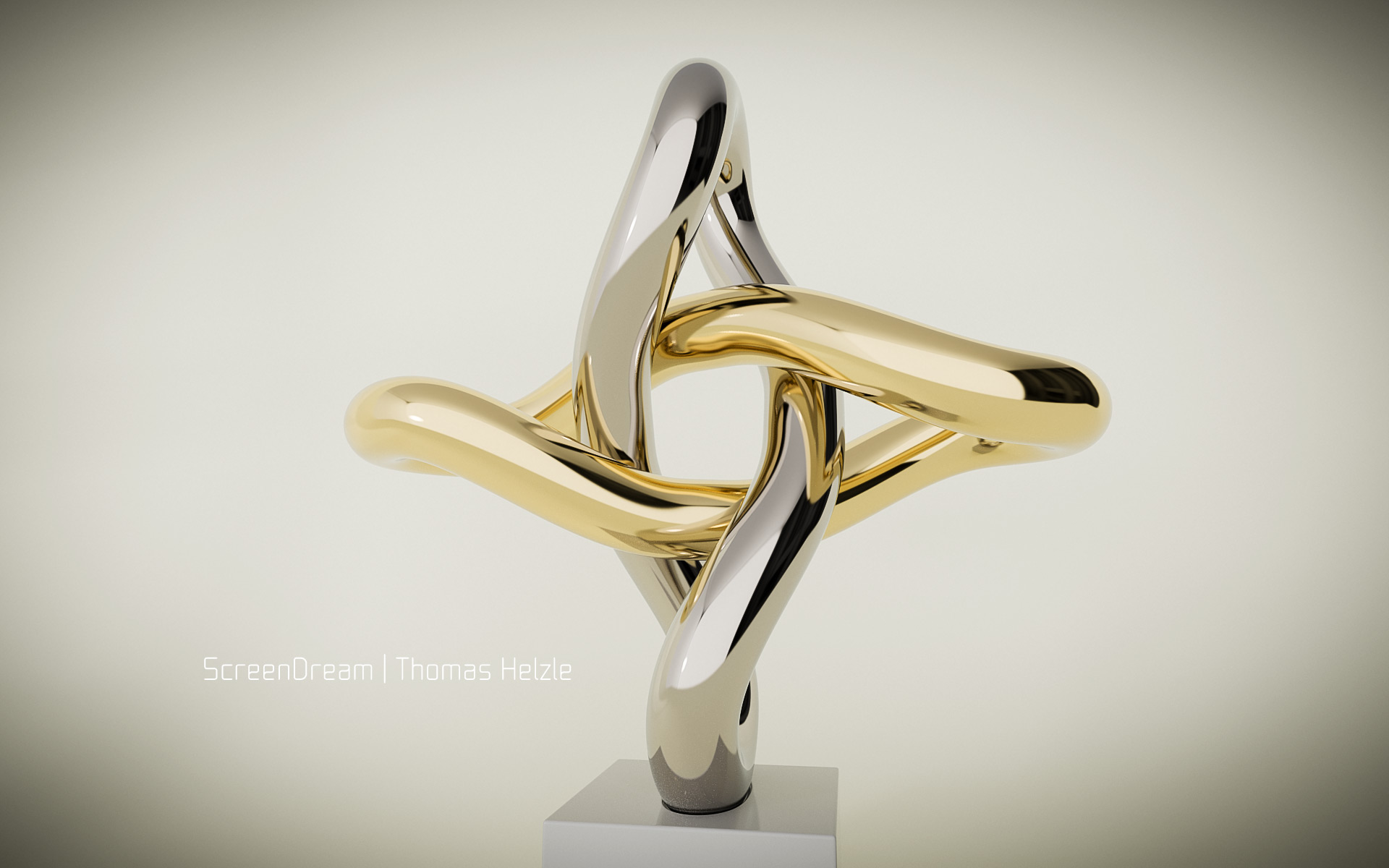 Volker Regenstein: Sculpture Gold Titanium