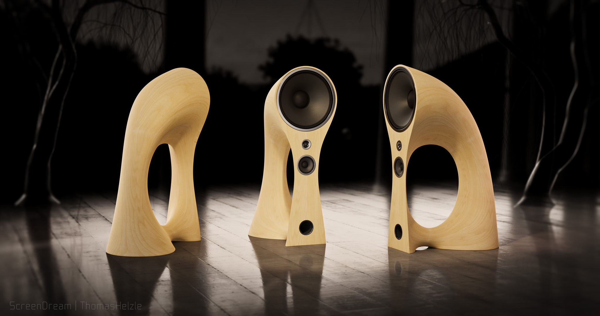 A sculptural loudspeaker design I hope to hear and touch one day...